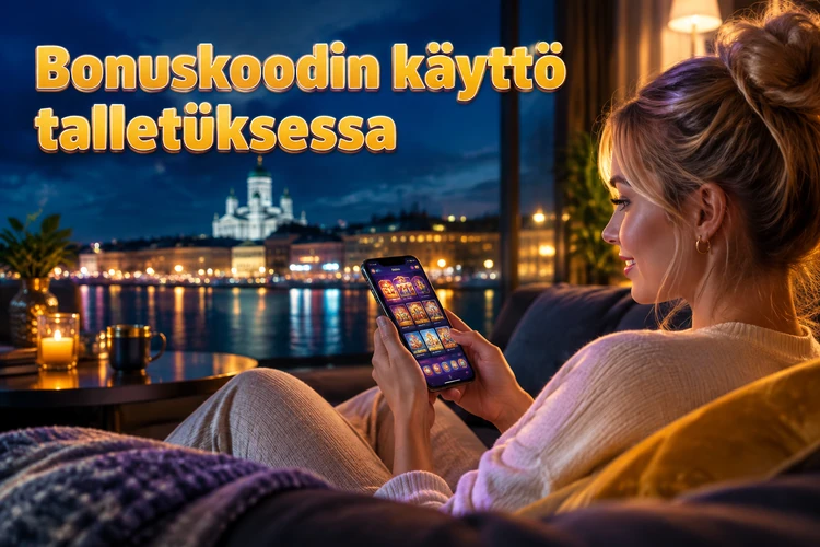 Bonuskoodin käyttö talletuksessa