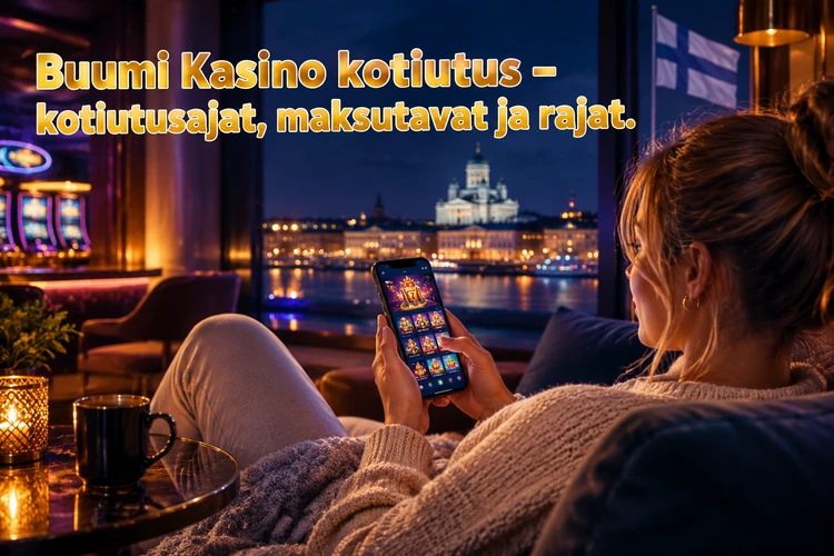 Buumi Kasino kotiutus - kotiutusajat, maksutavat ja rajat